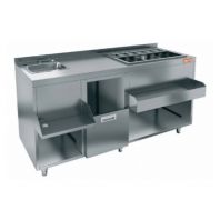 Станция барная с бортом Hicold  НБМКС-15/7БПК без ящиков и вертушки