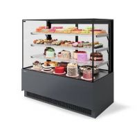 Витрина кондитерская CHILZ VETE II KUB LUX 90 металлик/серый мат./краш. (NS-0.VG033.B7016M)