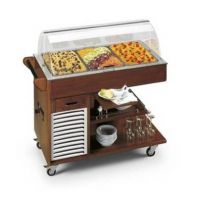 Тележка сервировочная холодильная Tecfrigo CARRELLINO 3 темный орех