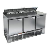 Стол для салатов Hicold SLE2-111GN с крышкой Стол для салатов Hicold SLE2-111GN с крышкой